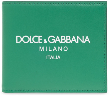 Dolce & Gabbana Portemonnee met logo Dolce & Gabbana , Green , Heren - ONE Size