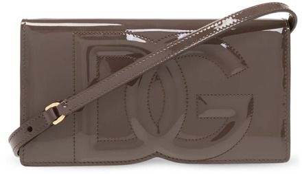 Dolce & Gabbana Portemonnee met schouderband Dolce & Gabbana , Brown , Dames - ONE Size
