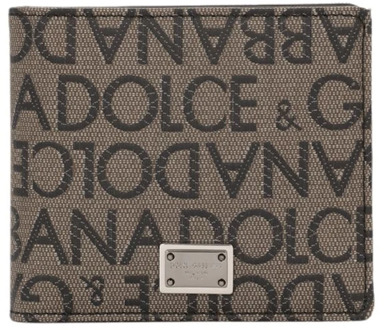 Dolce & Gabbana Portemonnees Dolce & Gabbana , Brown , Heren - ONE Size