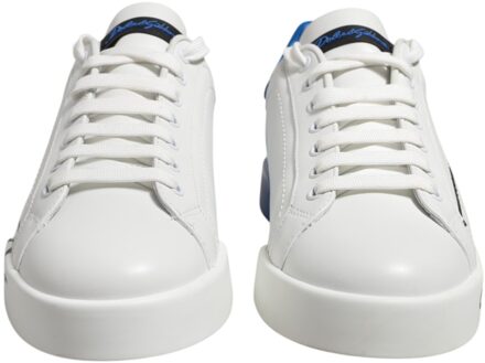 Dolce & Gabbana Portofino Lage Leren Sneakers Wit