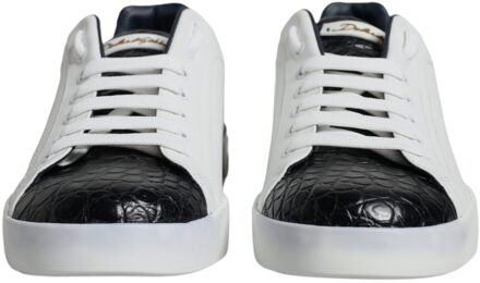 Dolce & Gabbana Portofino Leren Sneakers - maat Wit