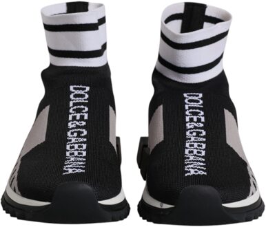 Dolce & Gabbana Portofino Slip-on Sneakers met Chunky Zool - maat Zwart