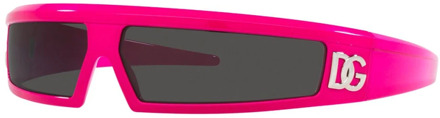 Dolce & Gabbana Rechthoekige zonnebril Dg6181 309687 Dolce & Gabbana , Pink , Unisex - ONE Size