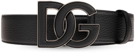 Dolce & Gabbana Riem met logo Dolce & Gabbana , Black , Heren - 105 Cm,90 Cm,100 Cm,95 Cm,110 Cm,85 CM