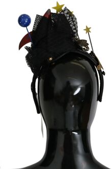 Dolce & Gabbana Rocket Crystal Stars Tiara Diadeem Hoofdband Veelkleurig