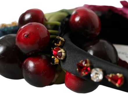 Dolce & Gabbana Rode Watermeloen Kersen Kristallen Haarband Statement Diadeem Veelkleurig - One Size