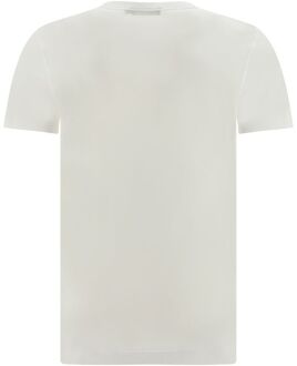 Dolce & Gabbana Ronde Hals T-Shirt Dg Patch Lichtgrijs
