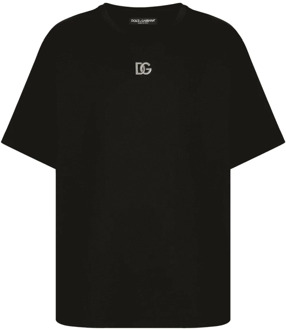 Dolce & Gabbana Ronde hals T-shirt Dolce & Gabbana , Black , Heren - XL