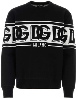 Dolce & Gabbana Round-neck Knitwear Dolce & Gabbana , Black , Heren - Xl,L,M,S