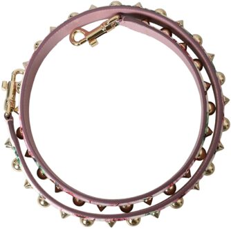Dolce & Gabbana Roze Bloemen Handtas Accessoire Schouderband - One Size