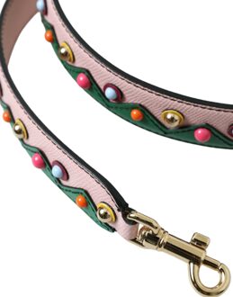 Dolce & Gabbana Roze Leren Handtas Accessoire Schouderband - One Size