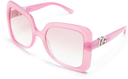 Dolce & Gabbana Roze Sungles met Originele Hoes Dolce & Gabbana , Pink , Dames - 56 MM