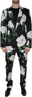Dolce & Gabbana Rozenprint Pak Bloemdesign Zwart