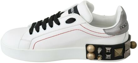 Dolce & Gabbana Rozenprint Sneakers Bloemenstijl Wit