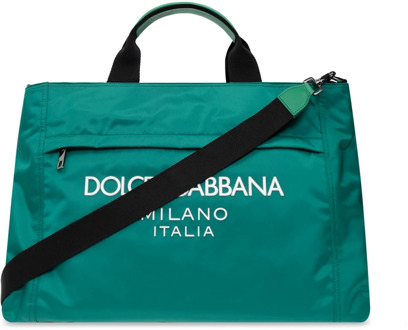 Dolce & Gabbana Schoudertas met logo Dolce & Gabbana , Green , Dames - ONE Size