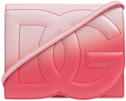 Dolce & Gabbana Schoudertas met logo Dolce & Gabbana , Pink , Dames - ONE Size