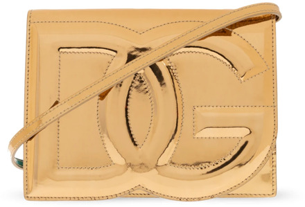 Dolce & Gabbana Schoudertas met logo Dolce & Gabbana , Yellow , Dames - ONE Size
