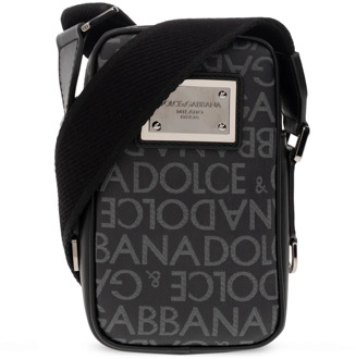 Dolce & Gabbana Schoudertas met monogram Dolce & Gabbana , Black , Unisex - ONE Size
