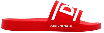 Dolce & Gabbana Schuifregelaars Dolce & Gabbana , Red , Heren - 46 Eu,40 Eu,45 Eu,43 Eu,41 Eu,42 Eu,39 Eu,44 EU