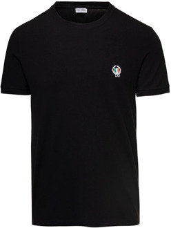 Dolce & Gabbana Scudetto Girocollo T-Shirt - Zwart Dolce & Gabbana , Black , Heren - XL