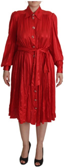 Dolce & Gabbana Shirt Dresses Dolce & Gabbana , Red , Dames - M