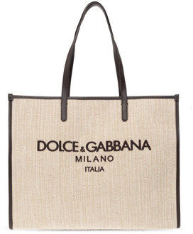 Dolce & Gabbana Shopper tas Dolce & Gabbana , Beige , Heren - ONE Size