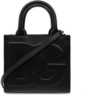 Dolce & Gabbana Shopper tas met logo Dolce & Gabbana , Black , Dames - ONE Size