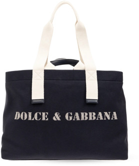 Dolce & Gabbana Shopper tas met logo Dolce & Gabbana , Blue , Unisex - ONE Size