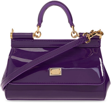 Dolce & Gabbana Sicily Kleine schoudertas Dolce & Gabbana , Purple , Dames - ONE Size