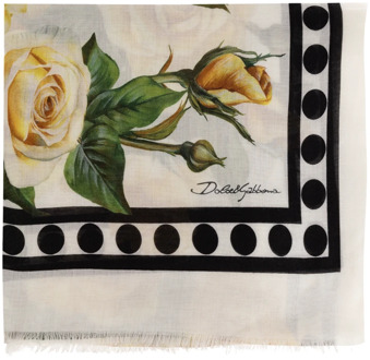 Dolce & Gabbana Sjaal met bloemenmotief Dolce & Gabbana , Multicolor , Dames - ONE Size