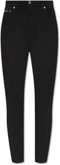 Dolce & Gabbana Skinny jeans met hoge taille Dolce & Gabbana , Black , Dames - S,Xs,2Xs,3Xs