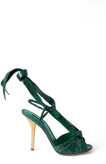 Dolce & Gabbana Slangenhak sandalen voor vrouwen Dolce & Gabbana , Green , Dames - 36 Eu,40 Eu,41 EU