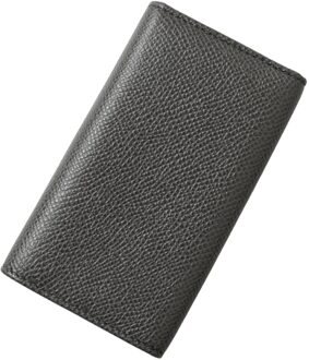 Dolce & Gabbana Sleutelhanger Bip046a1001 Grijs Leer Donkergrijs