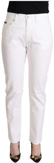 Dolce & Gabbana Slim-fit Trousers Dolce & Gabbana , White , Dames - XS