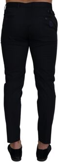 Dolce & Gabbana Slimfit Dress Pants Zwart