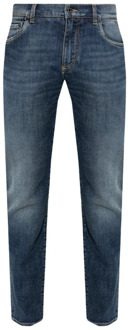 Dolce & Gabbana Slimfit-jeans Dolce & Gabbana , Blue , Heren - 2Xl,L,M,S