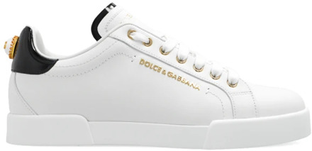 Dolce & Gabbana Sneakers met logo Dolce & Gabbana , White , Dames - 36 Eu,35 1/2 Eu,34 Eu,36 1/2 Eu,38 1/2 Eu,39 Eu,37 1/2 Eu,39 1/2 Eu,38 Eu,35 Eu,40 1/2 Eu,40 Eu,41 Eu,37 EU
