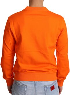 Dolce & Gabbana Stay King Sweatshirt met Ronde Hals - maat EU 44 Oranje