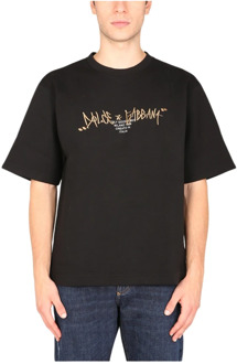 Dolce & Gabbana Stijlvol Geborduurd T-shirt Dolce & Gabbana , Black , Heren - 2Xl,S,Xs