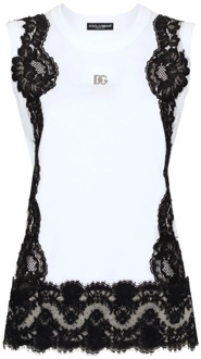Dolce & Gabbana Stijlvol T-shirt Dolce & Gabbana , White , Dames - L,M,S