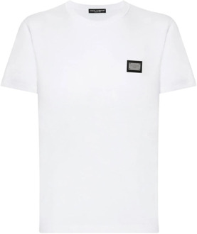 Dolce & Gabbana Stijlvol Wit T-shirt voor Heren Dolce & Gabbana , White , Heren - 2Xl,Xl,L,M,S,3Xl