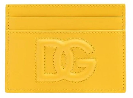 Dolce & Gabbana Stijlvolle Kaarthouder Dolce & Gabbana , Yellow , Dames - ONE Size