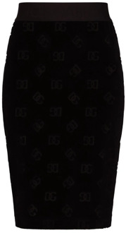 Dolce & Gabbana Stijlvolle Kokerrok Dolce & Gabbana , Black , Dames - Xs,2Xs