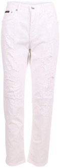 Dolce & Gabbana Stijlvolle laaghangende skinny jeans Dolce & Gabbana , White , Dames - XS