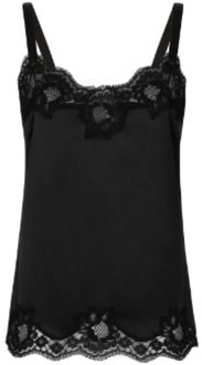 Dolce & Gabbana Stijlvolle mouwloze tops Dolce & Gabbana , Black , Dames - Xl,M