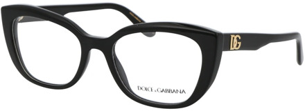 Dolce & Gabbana Stijlvolle Optische Bril 0Dg3355 Dolce & Gabbana , Black , Dames - 55 MM