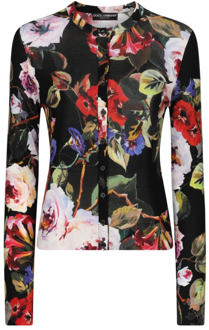 Dolce & Gabbana Stijlvolle Overhemden met Knopen Dolce & Gabbana , Multicolor , Dames - 2Xl,Xl