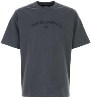 Dolce & Gabbana Stijlvolle T-shirt voor Mannen en Vrouwen Dolce & Gabbana , Gray , Heren - L,S