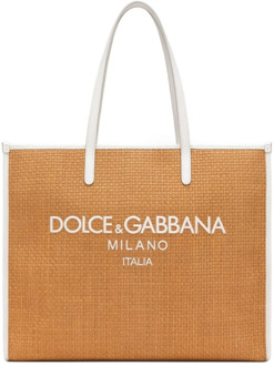 Dolce & Gabbana Stijlvolle tassen om te winkelen Dolce & Gabbana , Beige , Dames - ONE Size