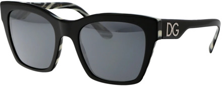 Dolce & Gabbana Stijlvolle zonnebril met model 0Dg4384 Dolce & Gabbana , Black , Dames - 53 MM
